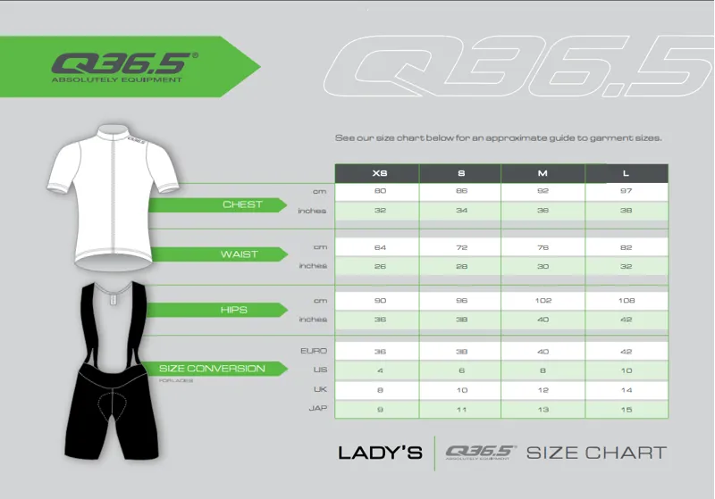 Q365 Size Guide